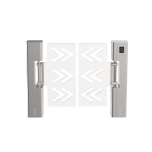 Swing Gate Mechanism with RFID/QR Code for Self Supermarket and GYM Security