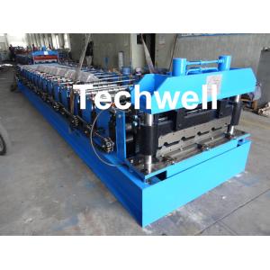 Cheap 18 Forming Stations Roof Roll Forming Machine With Manual Or Hydraulic Type Decoiler / Uncoiler for sale