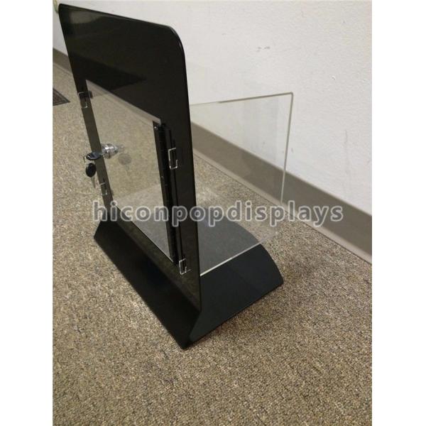Metal Acrylic Retail Accessories Display Countertop Jewelry Display Case With Lock