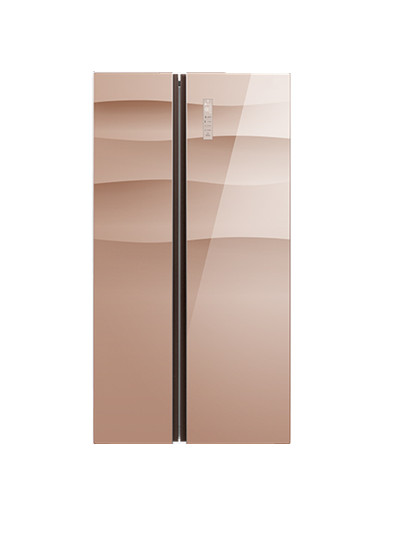 Professional Tempered Glass Refrigerator Door Panels , 3D Metallic Effect