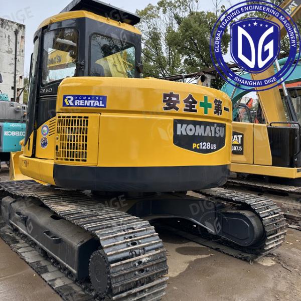 Quality Advanced operating control system USED PC128US excavator , Reliable safety system wholesale