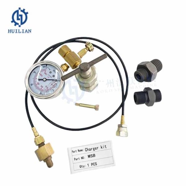 Quality MSB Hydraulic Breaker Nitrogen Gas Pressure Test Tools Hammer Nitrogen Gas Charging kit wholesale
