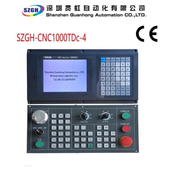 Real color LCD displayer PLC High anti jamming 4 axis cnc controller for Lathe &