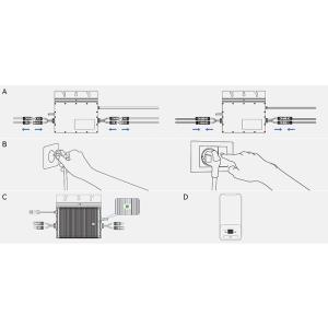 HP Home Use Power Micro Inverter Hybrid Off-Grid Single Phase WiFi MPPT 60Hz AC
