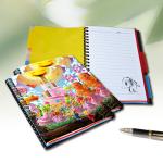 Stationery Diary A4 Size Notebooks 3D Lenticular Cover Of Famous Views