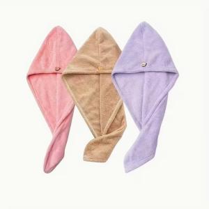 3PCS Thickened Quick-Dry Microfiber Hair Towels – Cute Macaron Color Set