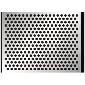 Sliver Galvanized Perforated Metal Mesh ISO9001 Approval 2mm Round Hole