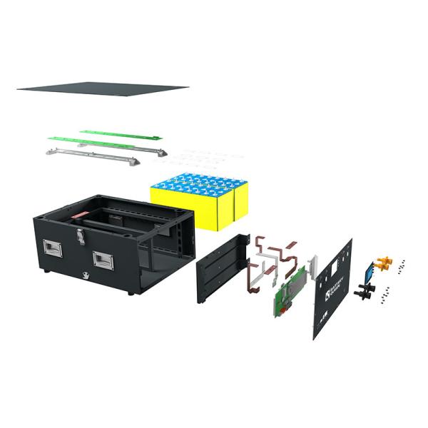 16S 280Ah Diy Kit With Bms And Lcd Screen Fix Empty Battery Server Case