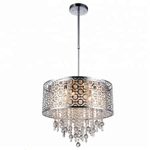 Cheap Contemporary crystal chandelier with Lampshade for indoor home lighting (WH-MI-08) for sale