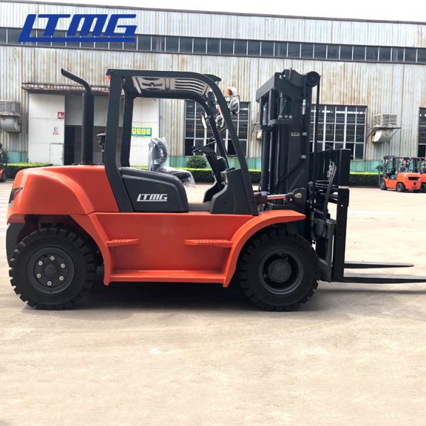 Quality High Mast Manual Diesel Forklift Truck 5 Ton With Cabin And Air Conditioner wholesale