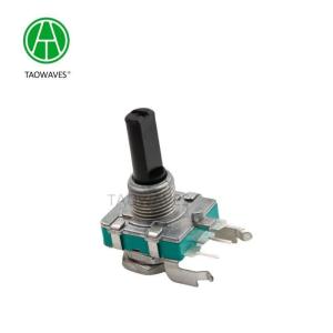 Insulated Shaft 16mm 3 Pin Rotary Encoder With Push Button Shock Vibration