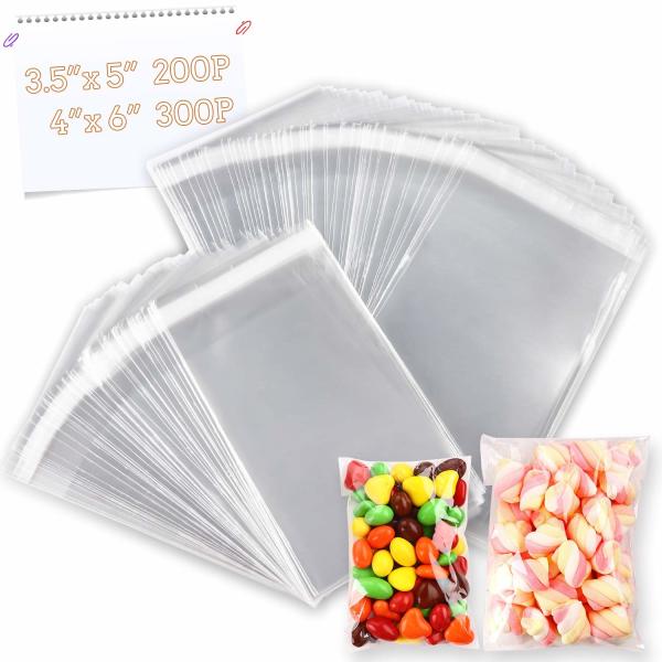 Quality OPP Clear Resealable Cellophane Bags Packaging For Candy Cookie wholesale