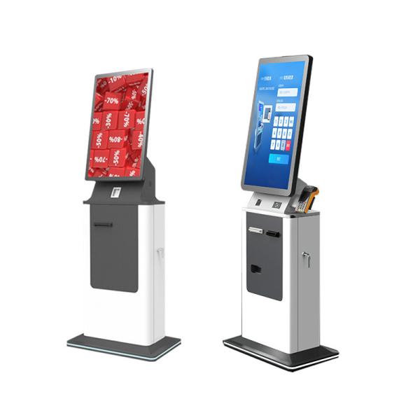 27 32 Inch Hotel Check in Touch Screen Self Payment Kiosk Card Dispenser Bill