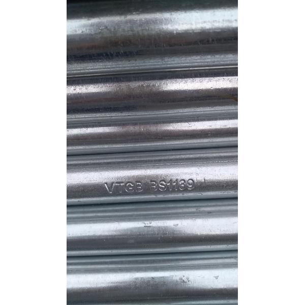 48.3mm Scaffolding Galvanized Pipe Plain / Threaded Ends 3.20mm Steel Scaffoldin