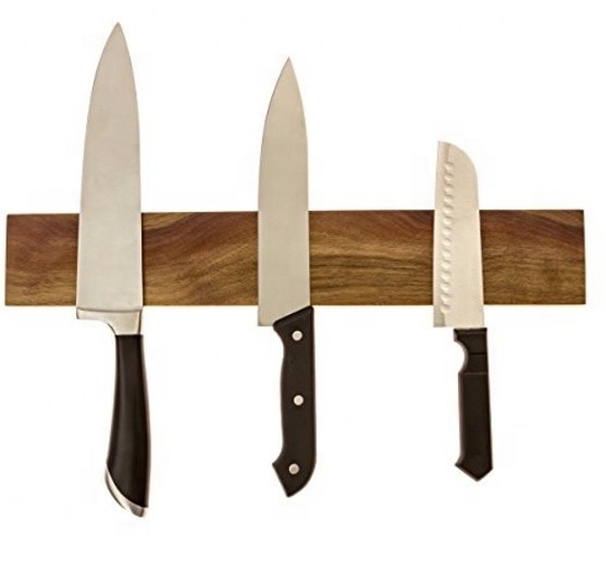 Practical Kitchen Tool Walnut Magnetic Knife Holder with Multi Purpose