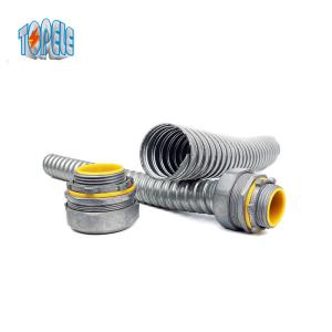 Cheap Metal Color 1/2&quot; Zinc Die Cast Flexible Conduit Connector Straight For Conduit for sale