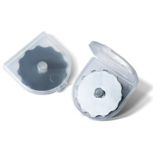 China Toothed SKS7 Rotary Cutting Disc 60mm 10mm 0.3mm Roller Blade For Cutting Fabric on sale