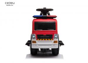 Cheap 6V4.5AH Ride On Fire Truck With Police Sounds 12 Months Foot To Floor for sale
