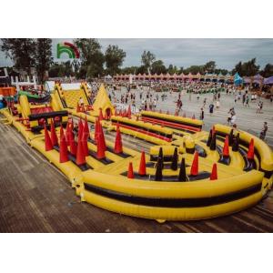 Cheap EN14960 Inflatable Sports Games / Inflatable Obstacle Course With CE Blower for sale