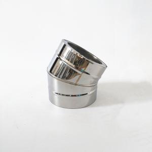 China Stainless Steel Customized Double Wall Chimney Pipe 45 Degree Elbow on sale