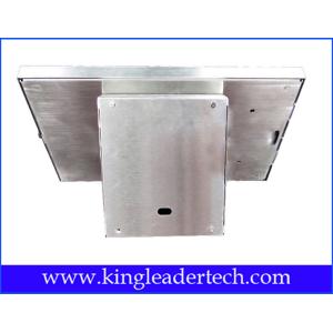 Powder Coated Rugged Metal Ipad Security Kiosk Desktop / Wall Mounting