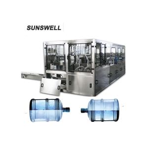 China Motor Drive 19L Bottled Water Filling Line With PLC Control System on sale