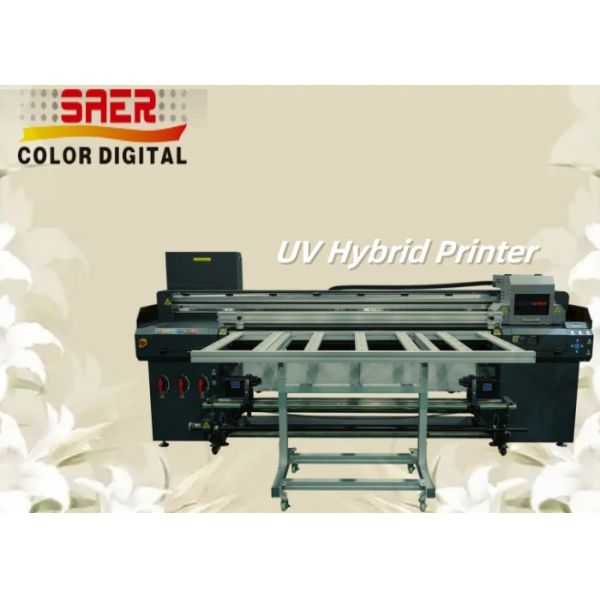 Quality High Resolution UV Hybrid Printer Flatbed And Roll To Roll UV Printing Machine wholesale