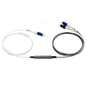 PLC Fiber Splitter 1x2 With Micro Steel Tube SC APC / SC UPC