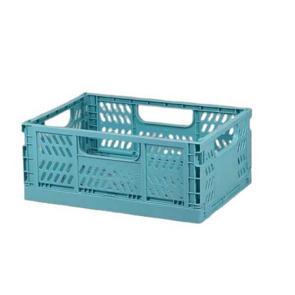 Storage Turnover Plastic Folding Crate Versatile Solution for Home Office and