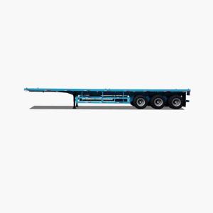 3 Axles 40FT Flatbed Semi-Trailer with BPW Axle 12t and Mechinical Suspension