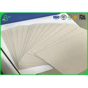 China 1.0mm Thickness Recycled Pulp Double Sides Uncoated Grey Chip Board With Grey Back on sale