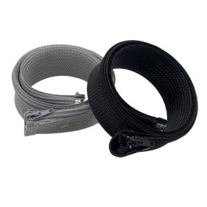 China RoHS Certified Braided Zipper Sleeve The Ultimate Solution for Cable Management on sale