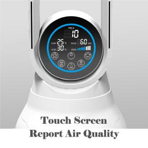 HOMEFISH Household Air Purifier Air Cooling Oscillate Purifier Fan 150m3/H