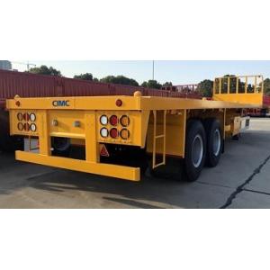 4-Axle Flatbed Shipping Container Semi Trailer With Nice Twistlocks Utility