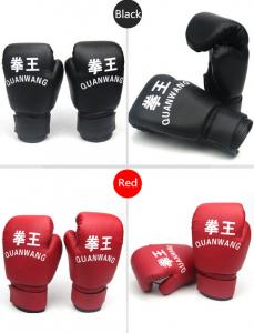 Cheap blue and red Kids boxing gloves leather boxing gloves for competition for sale