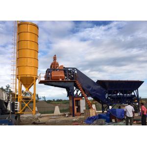 50m3 Ready Mix Mobile Concrete Plant Fully Automatic With Washing Function