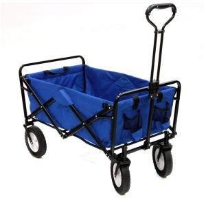 Portable 300LBS Folding Camping Wagon Garden Cart Shopping Trolley with Portable