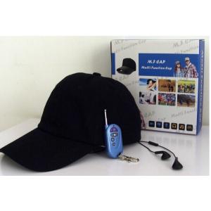 Cheap Cap Hidden Camera Video Picture Mp3 Function Spy Cam 640*480 Black Hat for sale