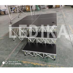 China Folding Aluminum Stage Platform Collapsible Convenient 200mm - 800mm Height on sale