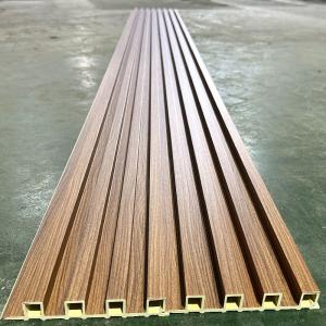 Chinese Factory WPC Fluted Wall Panel PVC Board Slatted WPC Panel for Interior