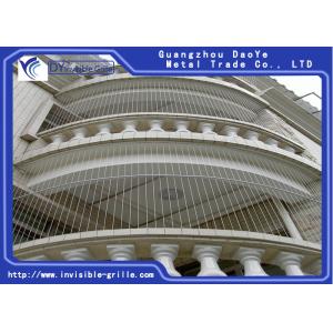 Cheap Durable Balcony Invisible Grille Anti Rust 316 Stainless Steel Material for sale