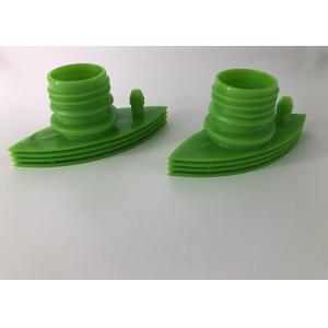 China Two Spout Plastic Twist Off Cap For Plastic Oxygen Bag Packing , Green Color on sale
