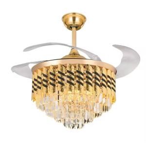 wholesale Nordic Modern Dc Remote Control Glod Retractable Invisible Round K9