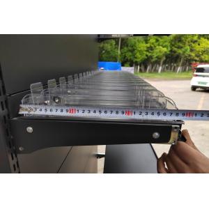 Black Telescopic Layer Cigarette Display Shelf With Light Box Hospital Pharmacy