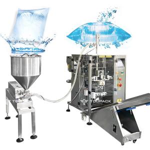 Cheap Automatic Four-Side Seal Bags Sawtooth Bag Juice Milk Small Bag Water Make-Up Water Liquid Weighing And Packaging System for sale