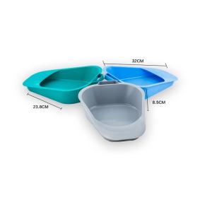 Plastic disposable patient fracture bedpan, Medical bedpan with Handles, Adult