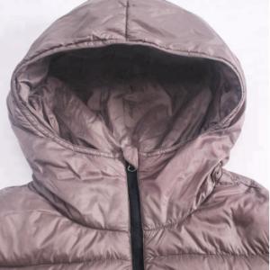 Basic Style Ultra Light Down Jacket , Insulated Ladies Down Winter Coats