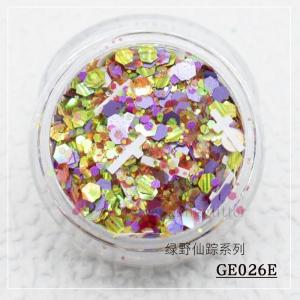 Mixed Hexagonal Butterfly Multicoloured Glitter Paillette Chunky Tumbler