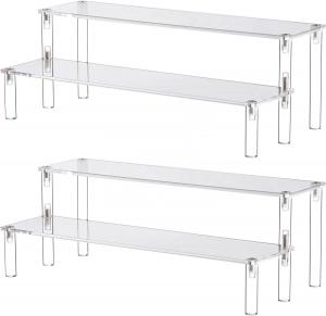 Cheap 12x6.37 Small Acrylic Display Riser Display Shelf Stand for sale