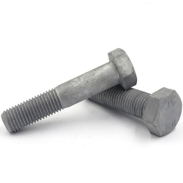 Industrial Grade Steel DIN931 DIN933 Grade 4.8 8.8 10.9 12.9 M25 ASTM A325 Heavy Hex Head Bolts And Nuts For Heavy Duty